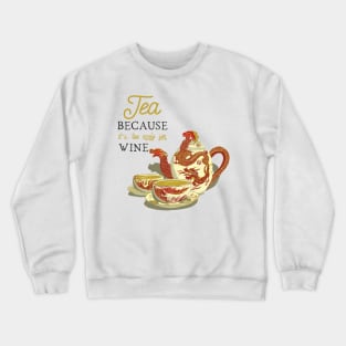 Tea set with a hand drawn circles in pantone colors 2021 Crewneck Sweatshirt